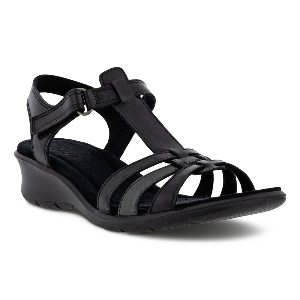 Sandalias Mujer - ECCO Finola T-Bar Strap - Negros - VNB319058